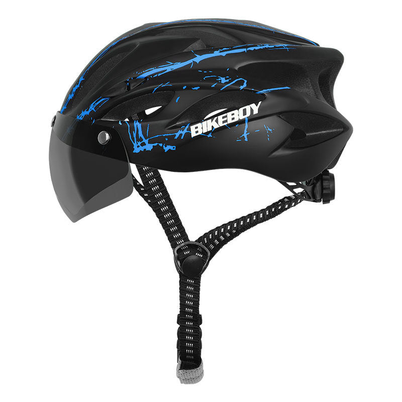 Casco Bikeboy Para Ciclismo Regulable Con Lentes
