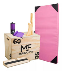 Cajón Pliometrico 60x50cm+toallon+talonera+totem+colchoneta