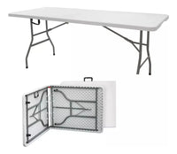 Mesa Plegable De Plástico180cm Tipo Portafolio Resistente.