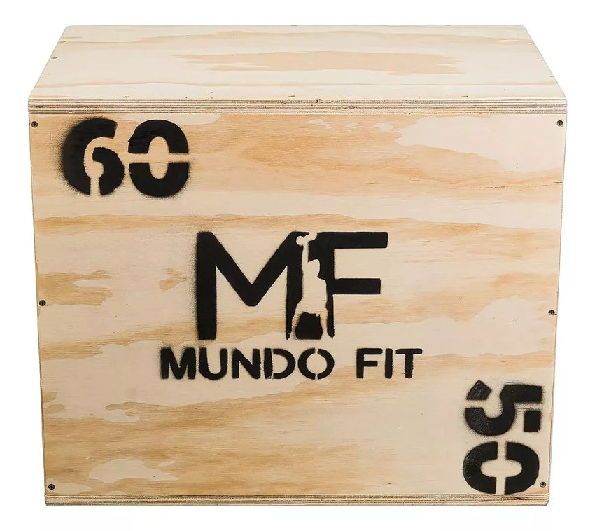 Cajón Pliometrico 60x50cm+toallon+talonera+jack De Carga Gym