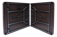 Mesa Plegable Café Estilo Madera 180cm Tipo Madera