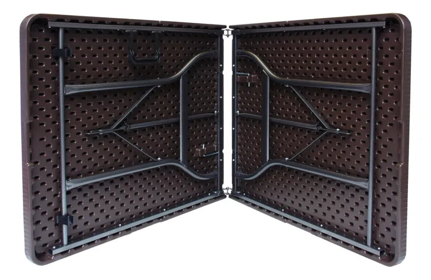 Mesa Plegable Café Estilo Madera 180cm Tipo Madera