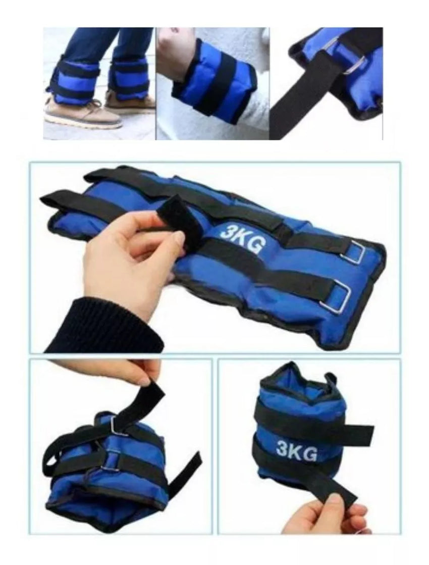 Pesas Tobilleras Muñecas Brazo Pierna Fortalecimiento 6kg