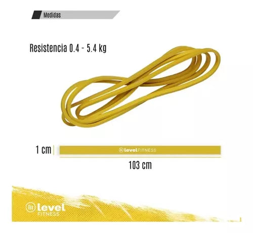 Banda Elástica De Poder Amarillo 15lb Entrenamiento Crossfit