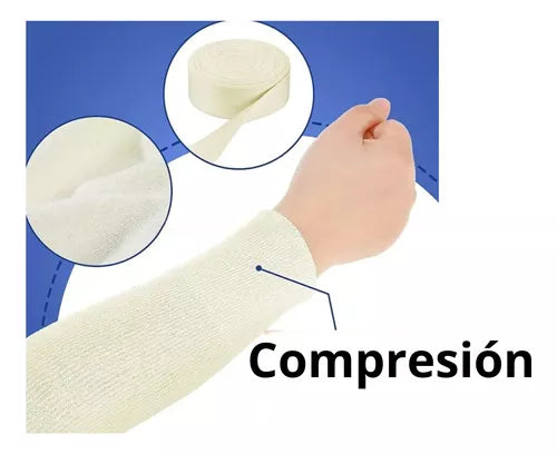 Venda Tubular En Rollo De 7cm X 12mtrs Hipoalergénica