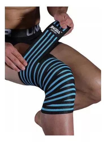 Vendas Rodilleras Jingba Wraps Rodilla Levantamiento Pesas
