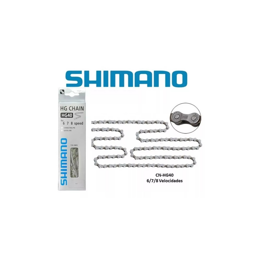 Cadena Shimano Ig51 7/8 Velocidad Bicicleta Ruta Y Montaña