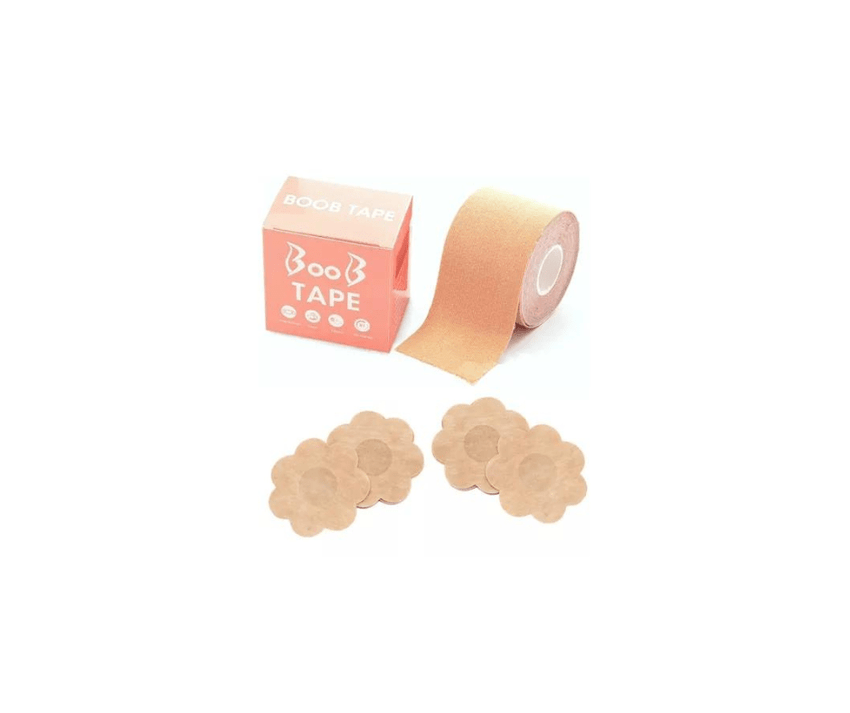 Body Tape Cinta Levanta Busto Adhesiva + Protector De Senos