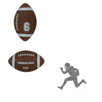 Balón Fútbol Americano Adulto Negro #5 Drb