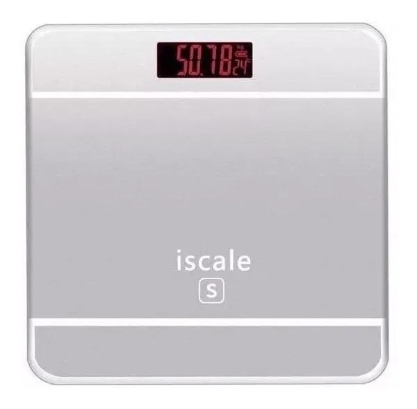 Bascula Balanza Pesa Baño Vidrio Templado Digital Iscale S
