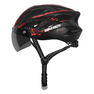 Casco Bikeboy Para Ciclismo Regulable Con Lentes