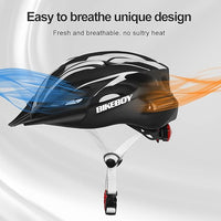 Casco Bikeboy Para Ciclismo Regulable Con Luz Trasera