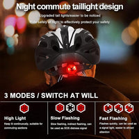 Casco Bikeboy Para Ciclismo Regulable Con Luz Trasera