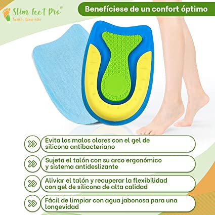 Taloneras Ortopedicas Ultra Descanso Plantillas Talon Yanuo Color Turquesa Tamaño De La Plantilla Estandar