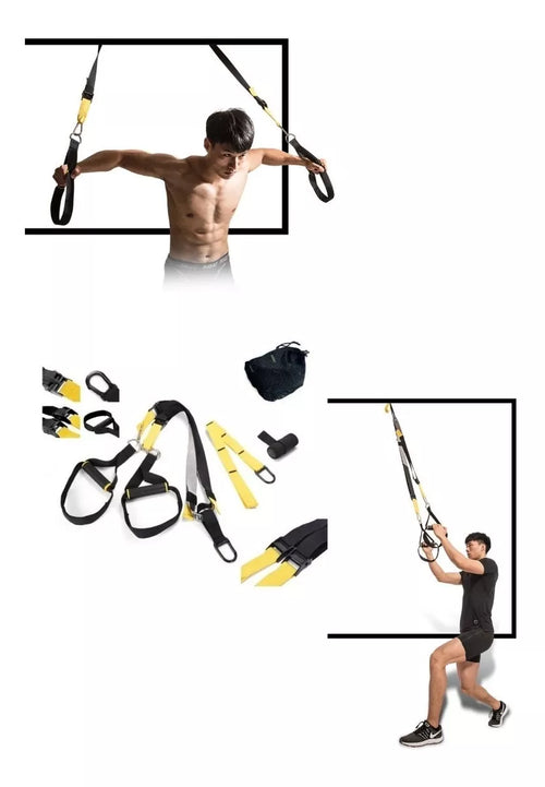 Sistema Suspensión Profesional Fitness Crossfit Kit Completo