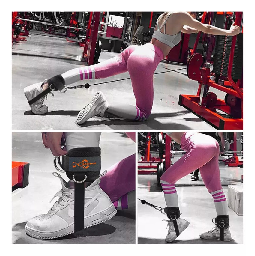 Tobillera Polea Con Estribo Gimnasio Gym Gluteos Pierna
