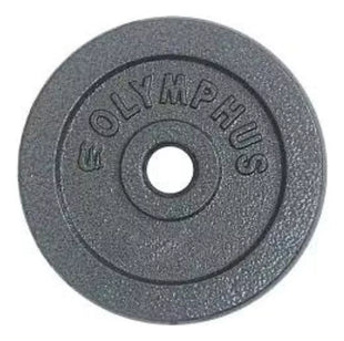 Pesa Disco 15kg Para Mancuerna Barra Preolimpica Hierro Gris
