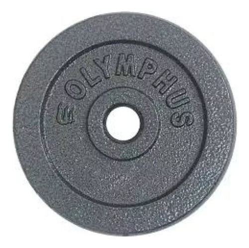 Pesa Disco 15kg Para Mancuerna Barra Preolimpica Hierro Gris