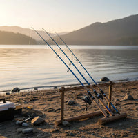 Caña De Pescar De Fibra De Vidrio 3m Para Orilla Lago O Rio