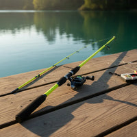 Caña De Pescar Flex De 240cm 2 Secciones Spinning Resistente