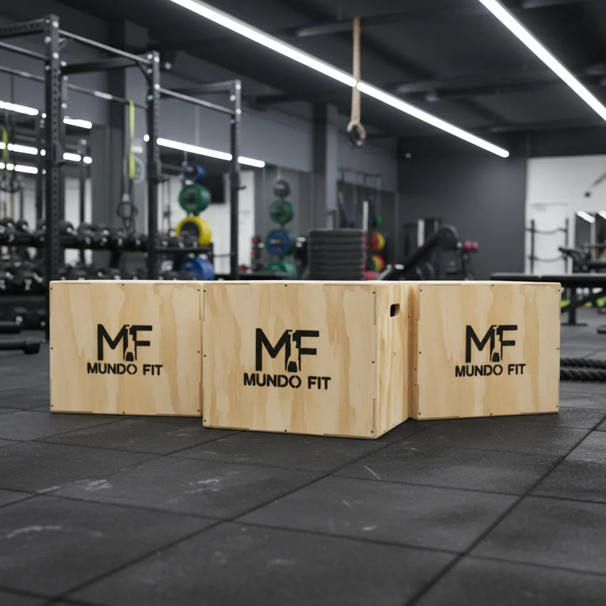 Cajón Pliométrico Mundofit 40x36x30cm Para Ejercicios Crossfit Gym