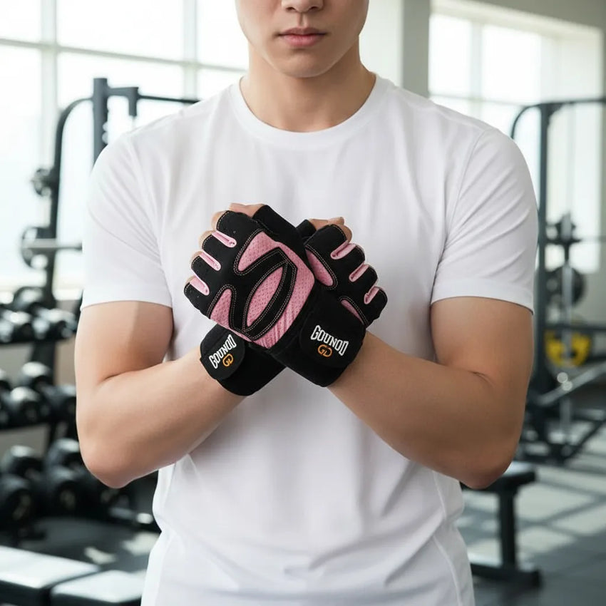 Guantes Deportivos Gounod Con Muñequera Larga Acolchados