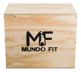 Cajón Pliométrico Mundofit 40x36x30cm Para Ejercicios Crossfit Gym