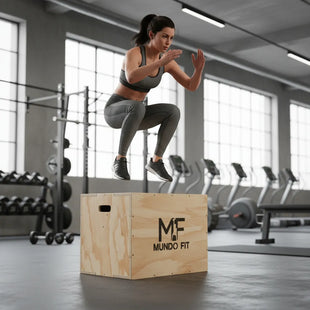 Cajón Pliométrico Mundofit 40x36x30cm Para Ejercicios Crossfit Gym