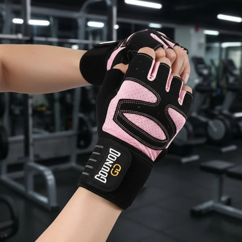 Guantes Deportivos Gounod Con Muñequera Larga Acolchados