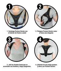 Corrector Postural Lumbar Espalda Y Cervical Mujer Y Hombre