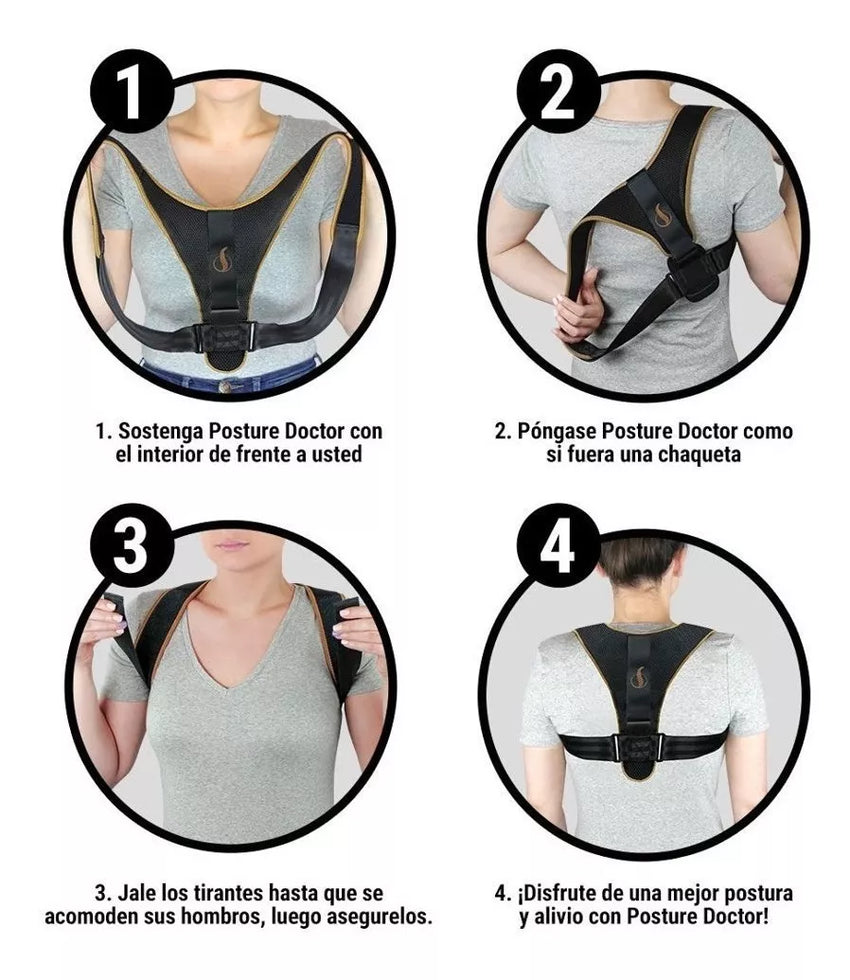 Corrector Postural Lumbar Espalda Y Cervical Mujer Y Hombre