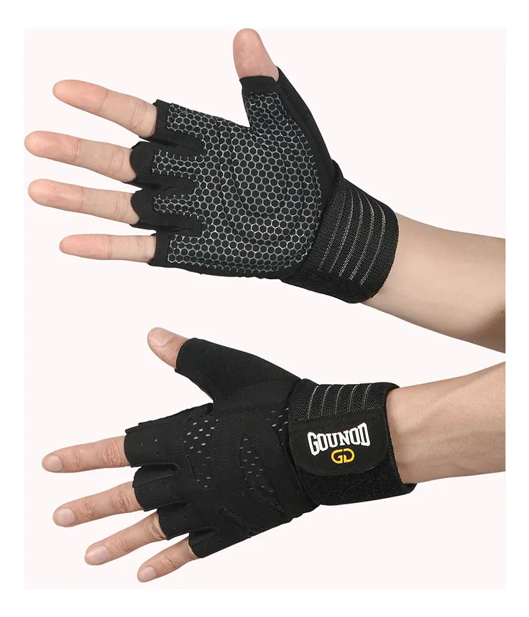 Guantes Deportivos Gounod Con Muñequera Larga Acolchados