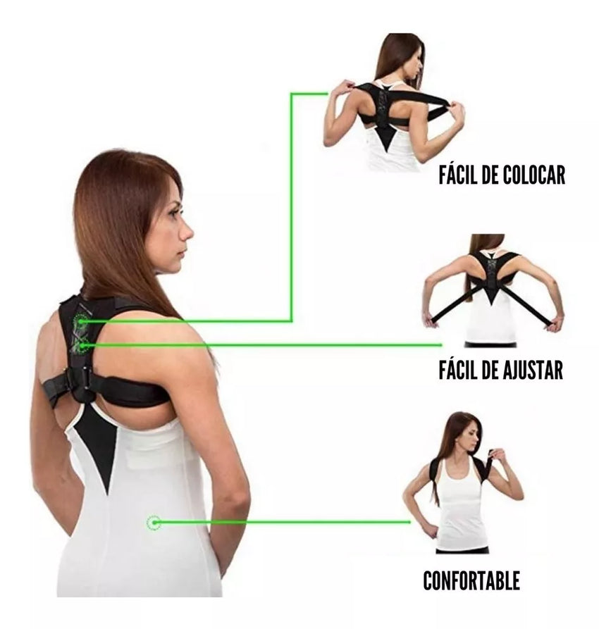 Corrector Postural Lumbar Espalda Y Cervical Mujer Y Hombre
