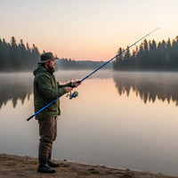 Caña De Pesca Alaska Pokee Rígida Alta Resistencia