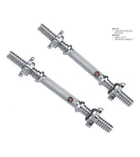 Par Barras Mancuerna Cromada Acero Para Bicep Tricep Hombro