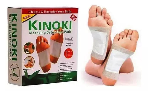 10 Parches Desintoxicante Para Pie Cuerpo Relajante Kinoki