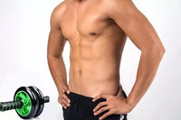 Rueda Abdominal Doble Rodillo + Tapete Para Las Rodillas