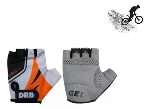 Par Guantes Drb Giro 2.0 Con Gel Ciclismo Niño Fitness Gym