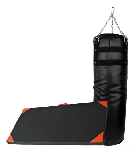 Colchoneta 100cmx50x5cm + Saco De Boxeo Relleno De Aserrín