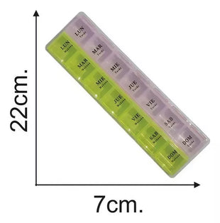 Pastillero Semanal Con 2 Tomas Por Día Mañana Y Noche