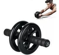 Rueda Abdominal Doble Rodillo + Tapete Para Las Rodillas
