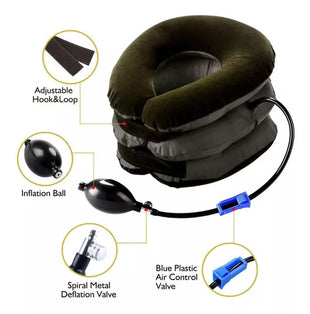 Cuello Inflable De 3 Capas Aire Cervical Cuello Cabeza Dolor