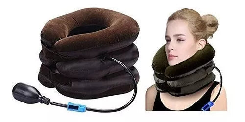 Cuello Inflable De 3 Capas Aire Cervical Cuello Cabeza Dolor