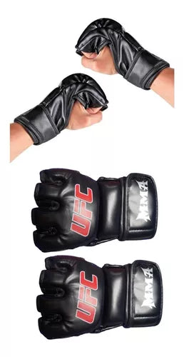 Guantes Combate Mma Ufc Kickboxing Cuero Pu Alta Calidad