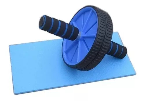 Rueda Abdominal Rodillo + Tapete Ejercicio Tonificador