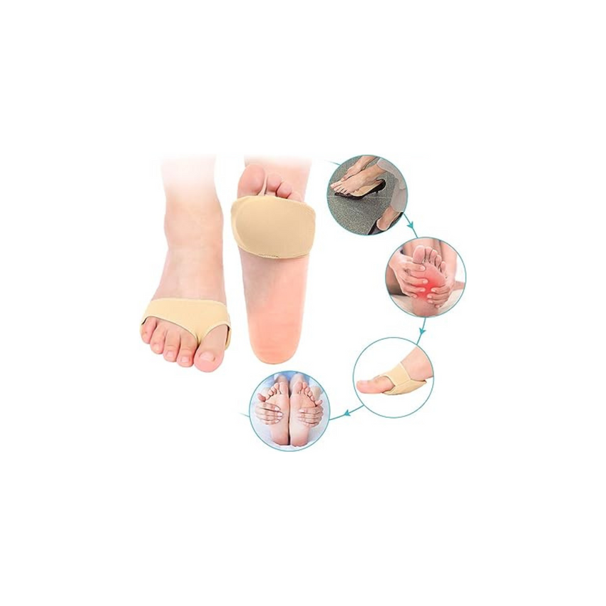 Par Almohadillas Metatarsal De Gel Con Soporte De Tela