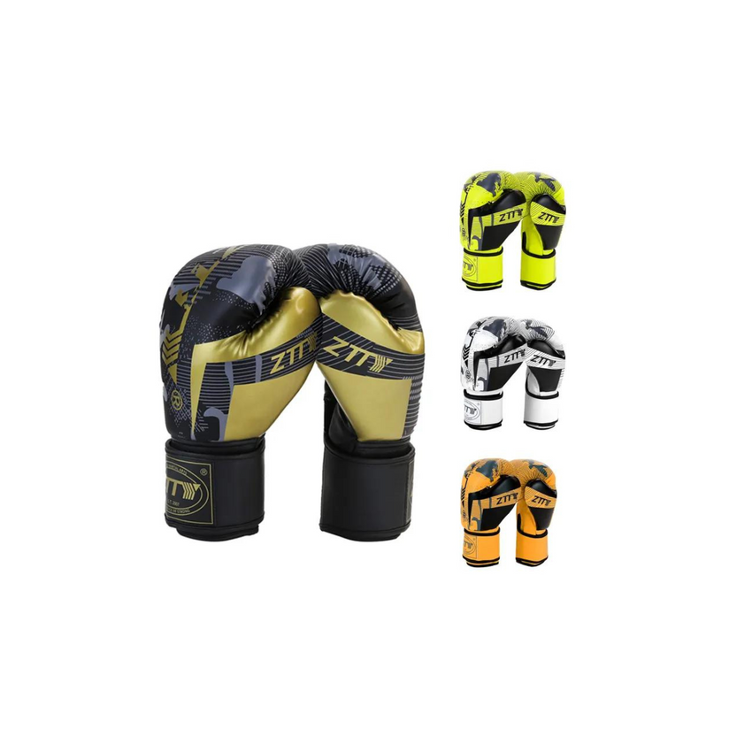 Guantes De Boxeo Ztty Cuero Pu Profesional Juvenil Adultos