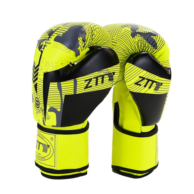 Guantes De Boxeo Ztty Cuero Pu Profesional Juvenil Adultos