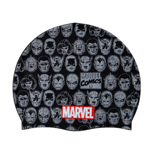 Gorra De Natación De Silicona Avengers Negro Marvel Olymphus