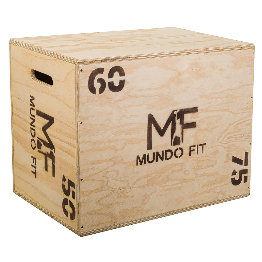 Cajón Pliométrico Mundofit 75x60x50cm Ejercicios Crossfit Gym